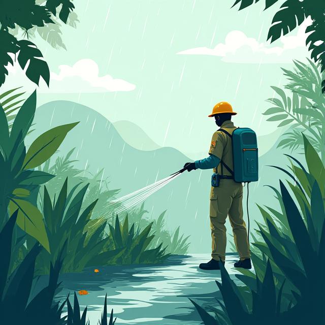 Control de mosquitos en época de lluvia en Medellín